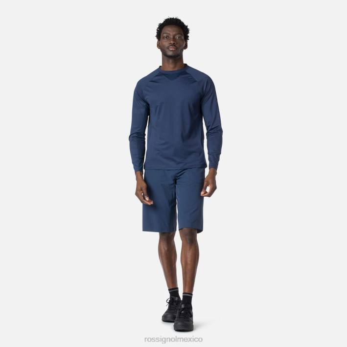 hombres Rossignol Jersey de manga larga y ajuste relajado. HPXL86 tapas azul marino oscuro