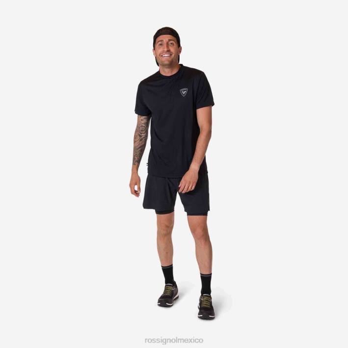 hombres Rossignol camiseta activa HPXL283 tapas negro