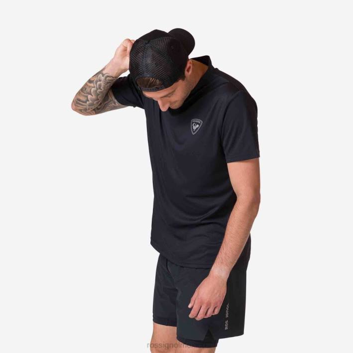 hombres Rossignol camiseta activa HPXL283 tapas negro