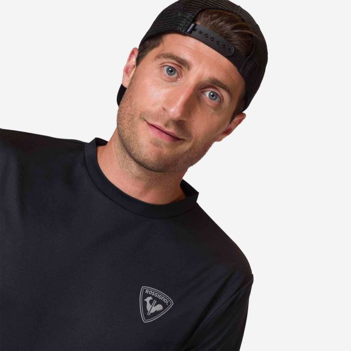hombres Rossignol camiseta activa HPXL283 tapas negro