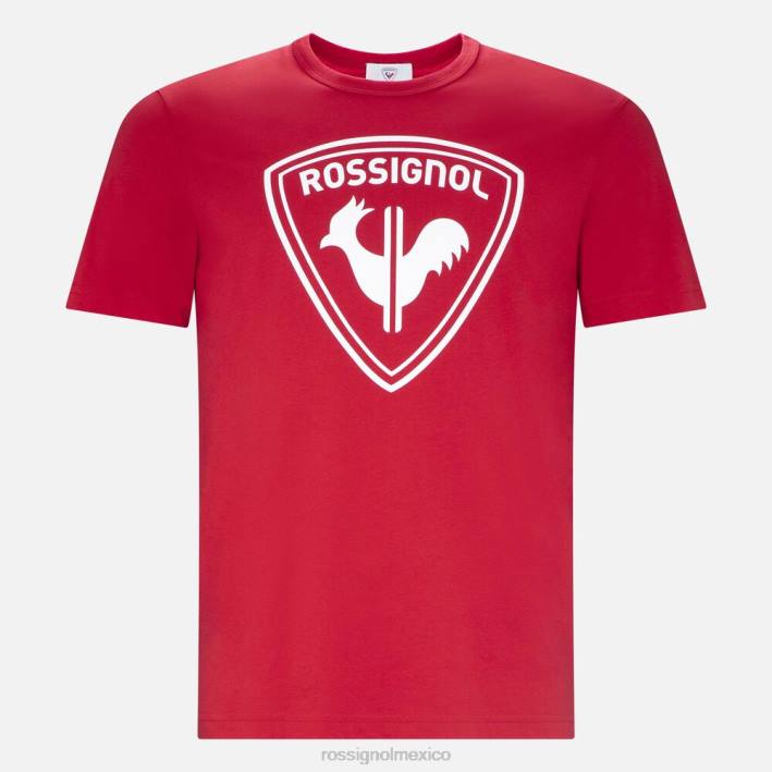 hombres Rossignol camiseta con logo HPXL128 tapas carmín
