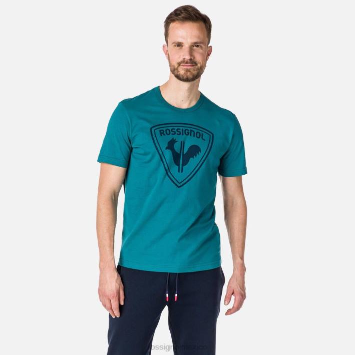 hombres Rossignol camiseta con logo HPXL407 tapas esmeralda oscura