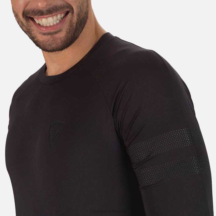 hombres Rossignol camiseta de manga larga skpr HPXL310 tapas negro