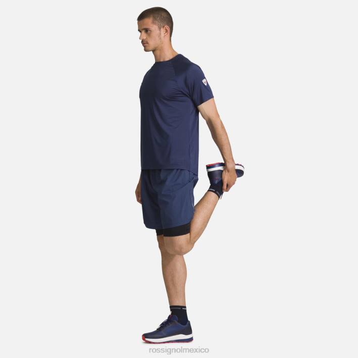 hombres Rossignol camiseta ligera y transpirable HPXL140 tapas azul marino oscuro