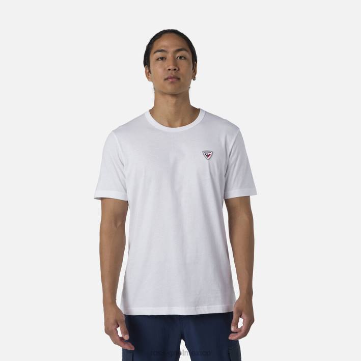 hombres Rossignol camiseta lisa con logo HPXL40 tapas blanco