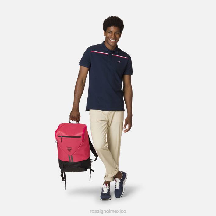 hombres Rossignol playera tipo polo con cinta del logo HPXL515 tapas azul marino oscuro