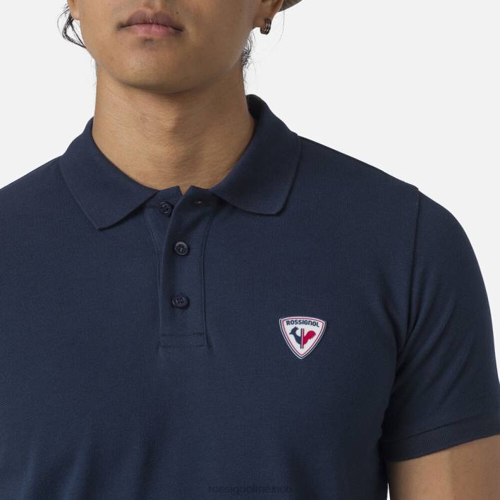 hombres Rossignol polo con logo HPXL290 tapas azul marino oscuro