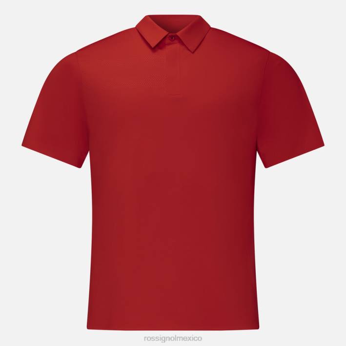 hombres Rossignol polo ligero y transpirable HPXL110 tapas deportivorojo