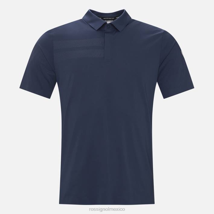 hombres Rossignol polo ligero y transpirable HPXL8 tapas azul marino oscuro