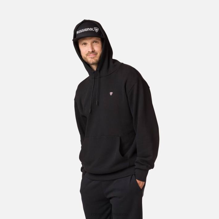 hombres Rossignol sudadera con capucha HPXL477 tapas negro