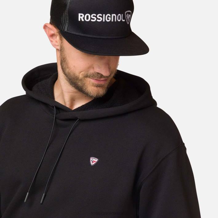 hombres Rossignol sudadera con capucha HPXL477 tapas negro