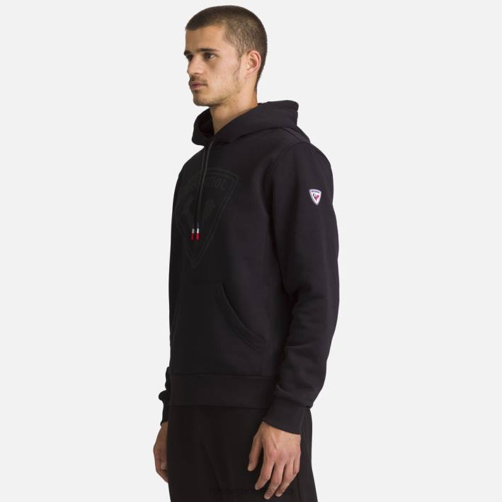 hombres Rossignol sudadera con capucha y logo HPXL432 tapas negro