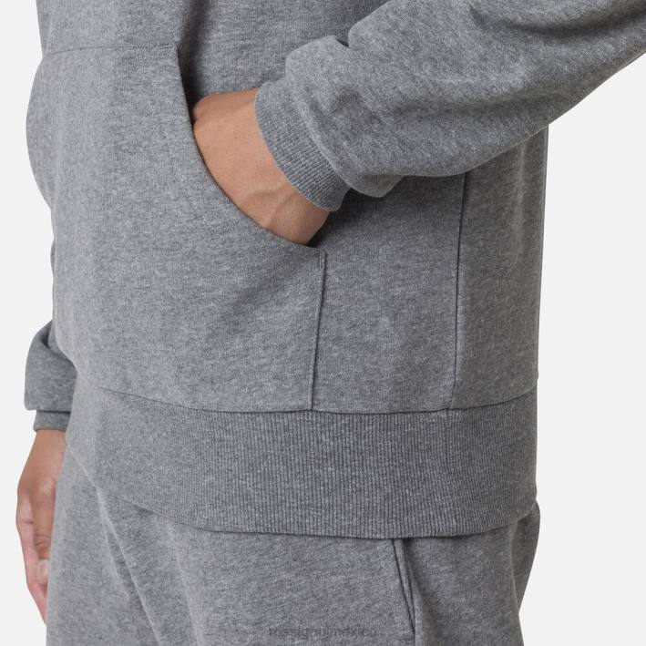 hombres Rossignol sudadera con capucha y logo HPXL44 tapas cuero gris