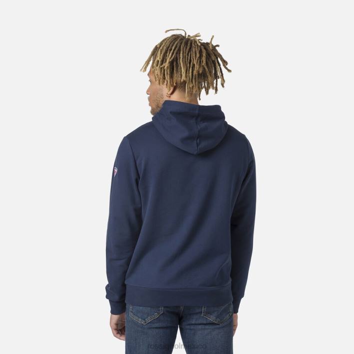 hombres Rossignol sudadera con capucha y logo HPXL65 tapas azul marino oscuro
