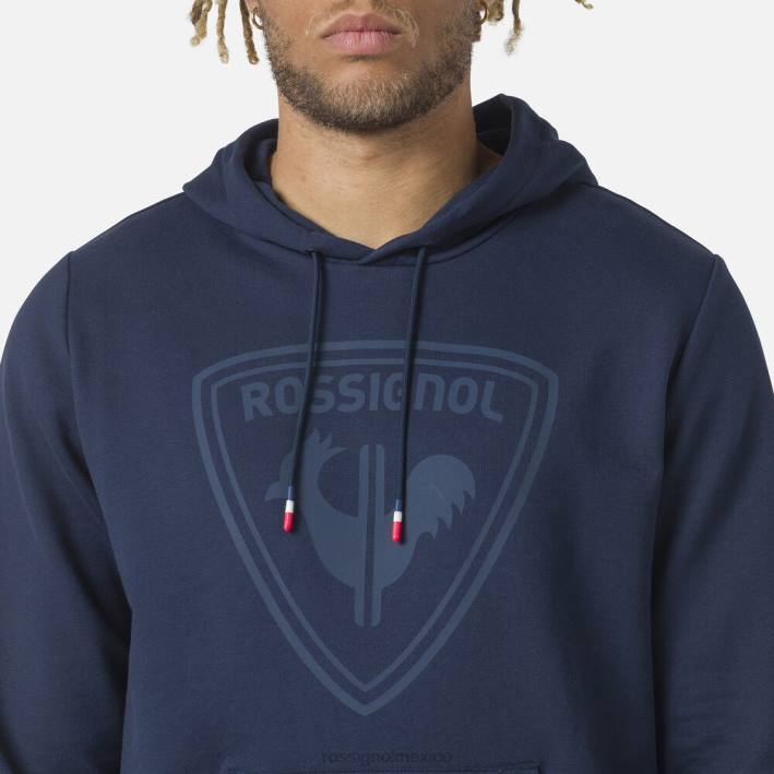 hombres Rossignol sudadera con capucha y logo HPXL65 tapas azul marino oscuro