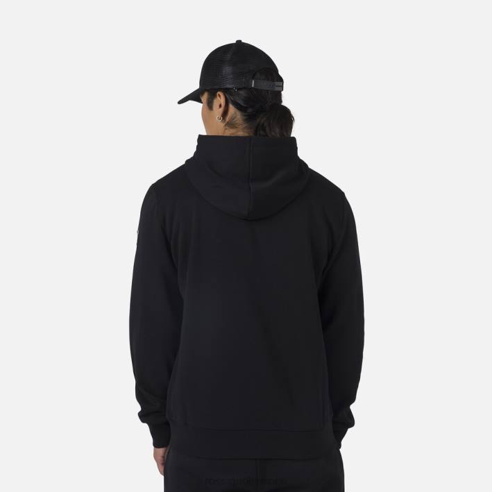 hombres Rossignol sudadera con logo y cierre completo HPXL323 tapas negro