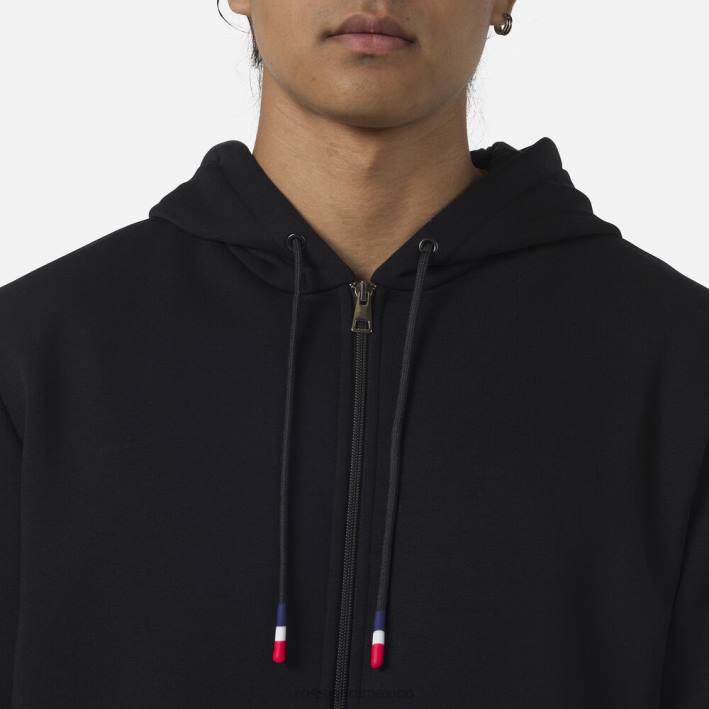hombres Rossignol sudadera con logo y cierre completo HPXL323 tapas negro