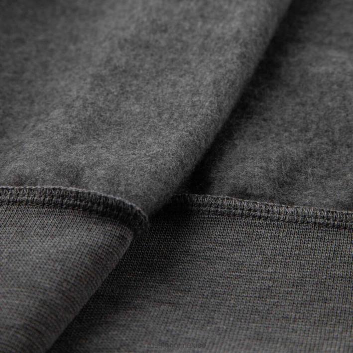 hombres Rossignol sudadera con logo y cierre completo HPXL376 tapas cuero gris