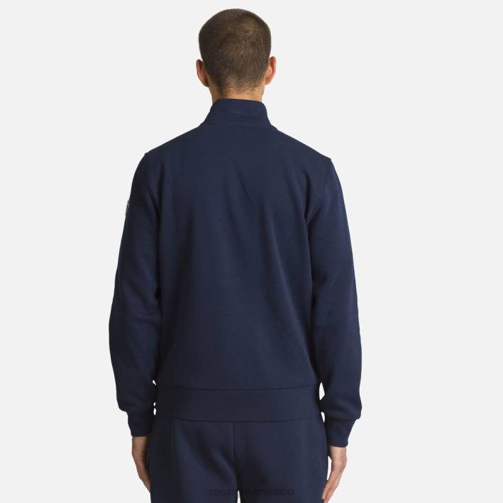 hombres Rossignol sudadera con logo y cierre completo HPXL416 tapas azul marino oscuro