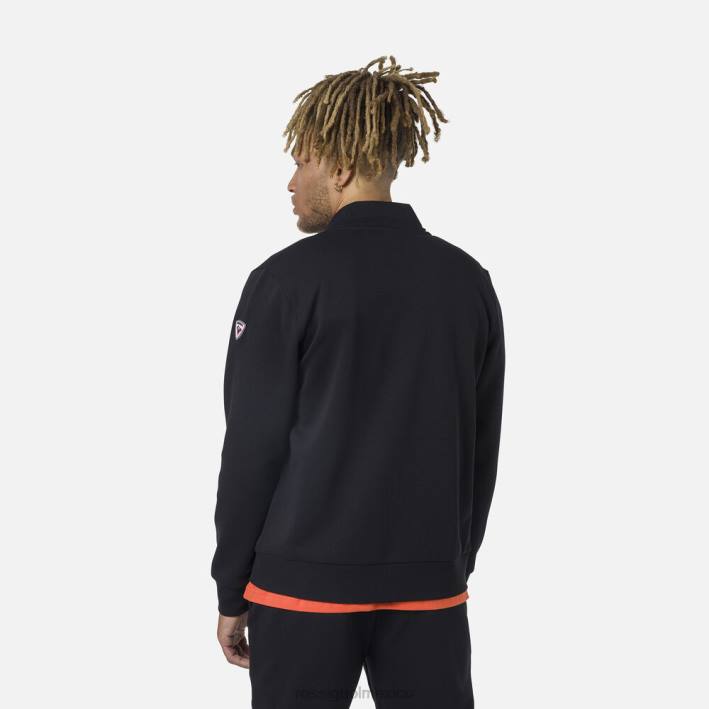 hombres Rossignol sudadera con logo y cierre completo HPXL433 tapas negro