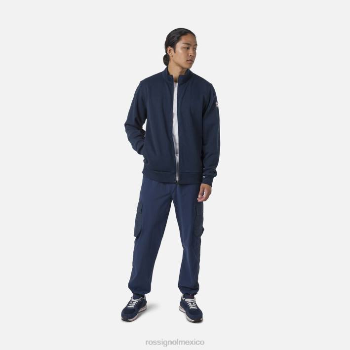 hombres Rossignol sudadera con logo y cierre completo HPXL448 tapas azul marino oscuro