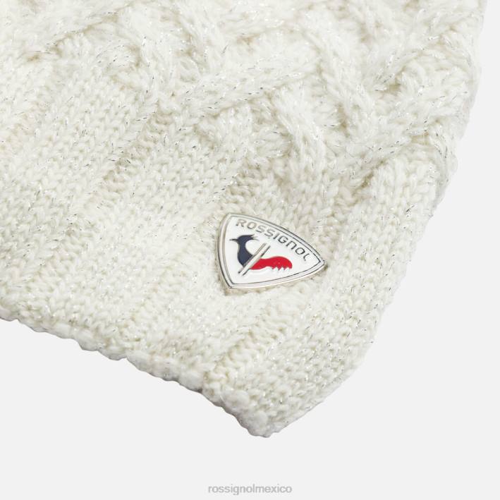 mujer Rossignol gorro de poliéster HPXL923 accesorios blanco