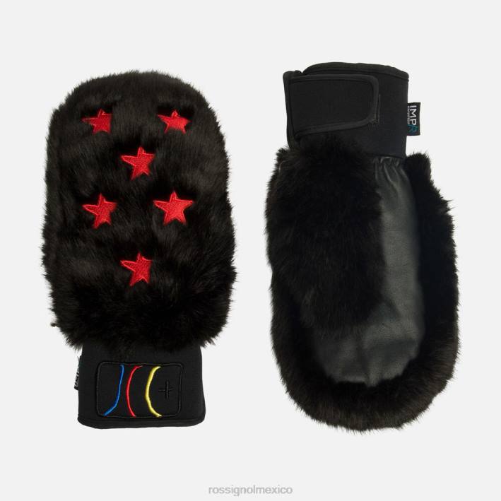mujer Rossignol Manoplas impermeables jcc draki eco fur impr HPXL753 accesorios negro