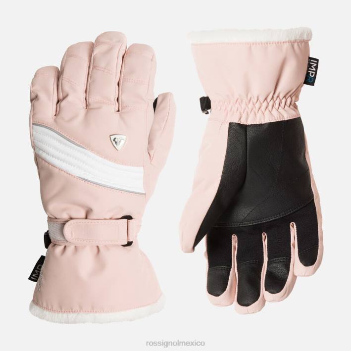 mujer Rossignol guantes impermeables de zafiro HPXL1126 accesorios rosa empolvado