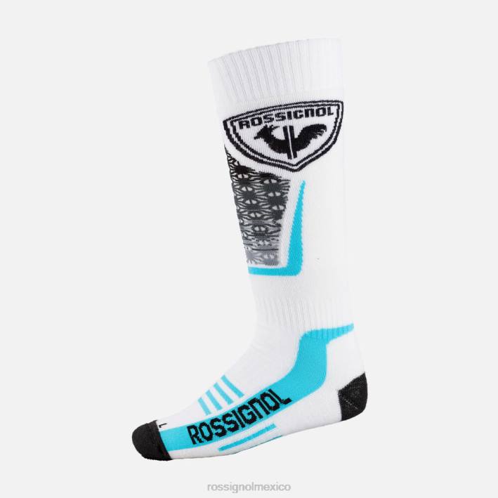 mujer Rossignol calcetines de esquí de lana y seda HPXL710 accesorios blanco