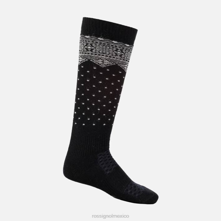 mujer Rossignol calcetines de esquí deportivos y elegantes HPXL1031 accesorios negro