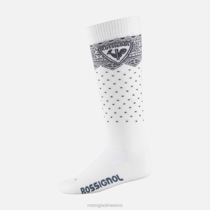 mujer Rossignol calcetines de esquí deportivos y elegantes HPXL1088 accesorios blanco