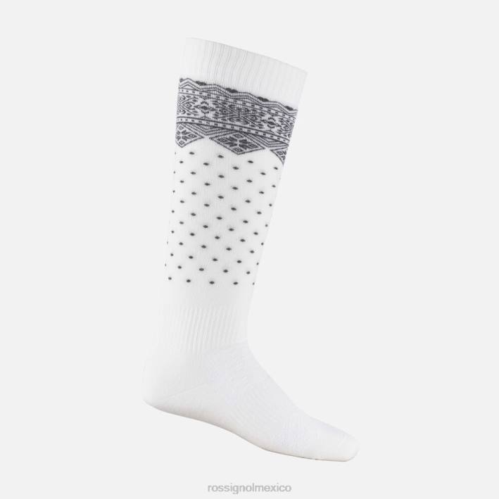 mujer Rossignol calcetines de esquí deportivos y elegantes HPXL1088 accesorios blanco