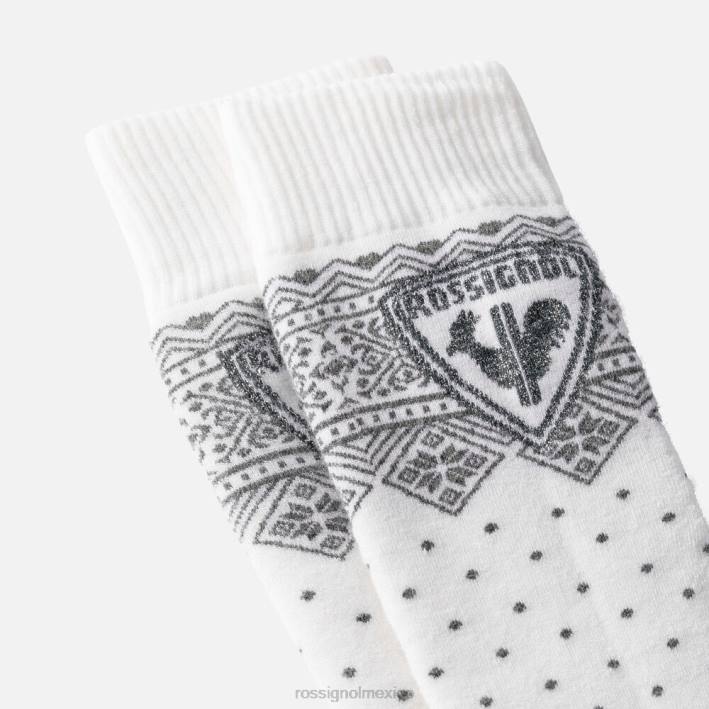 mujer Rossignol calcetines de esquí deportivos y elegantes HPXL1088 accesorios blanco