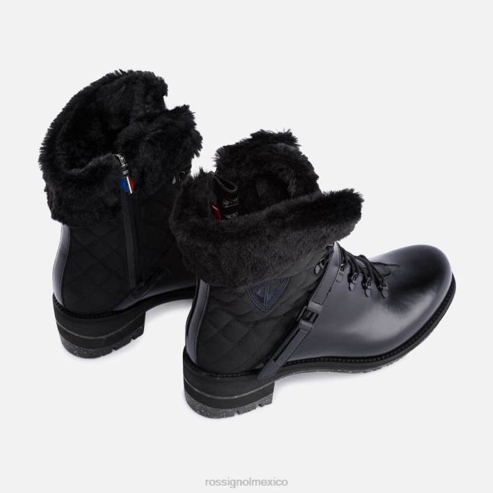 mujer Rossignol botas edición 1907 megeve HPXL741 calzado negro