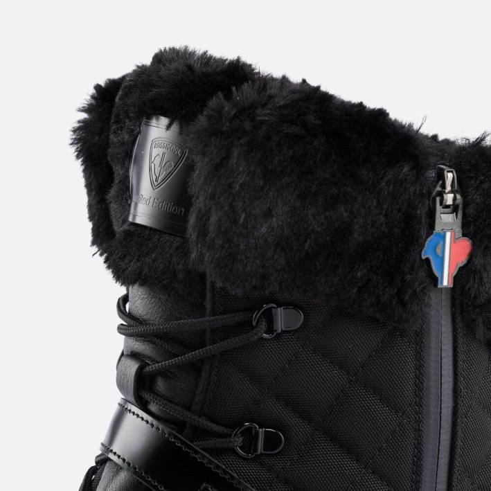 mujer Rossignol botas edición 1907 megeve HPXL741 calzado negro