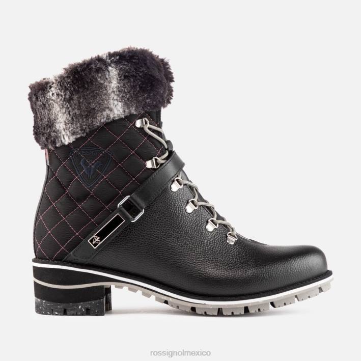 mujer Rossignol botas megeve 1907 HPXL1057 calzado negro