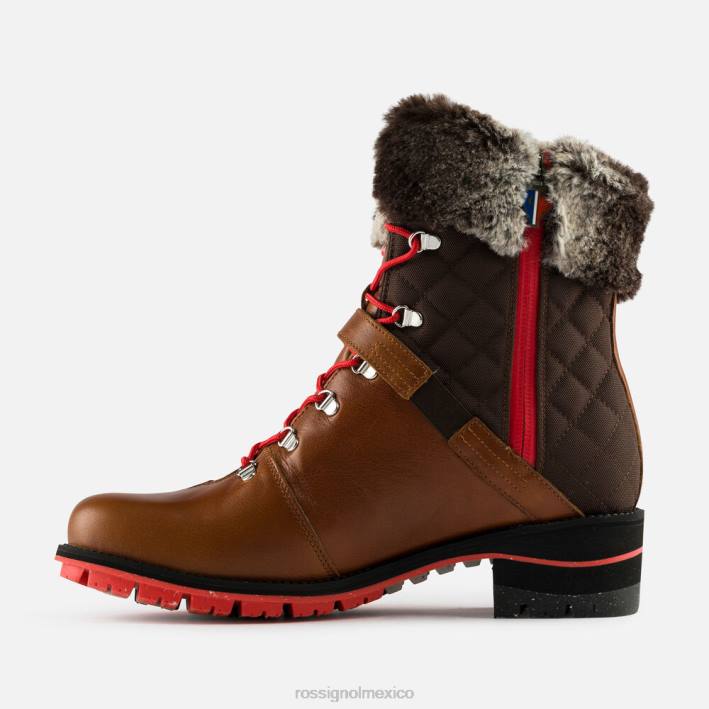 mujer Rossignol botas megeve 1907 HPXL770 calzado camello