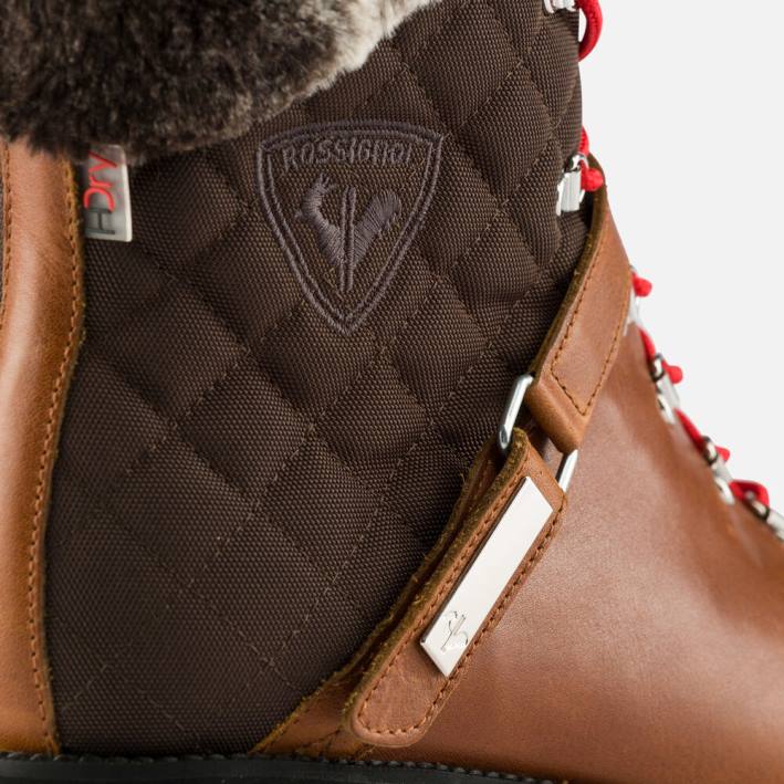 mujer Rossignol botas megeve 1907 HPXL770 calzado camello