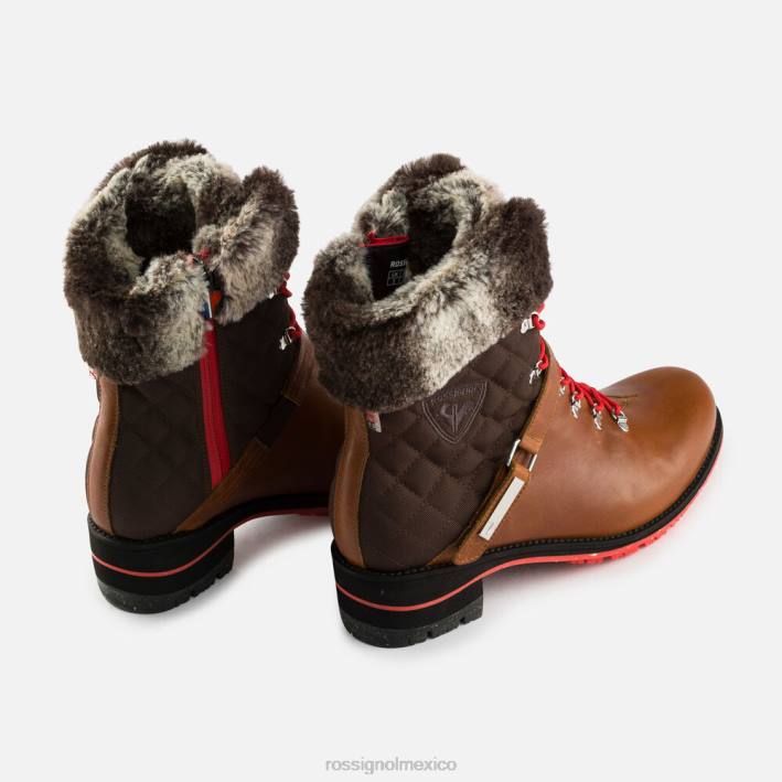 mujer Rossignol botas megeve 1907 HPXL770 calzado camello