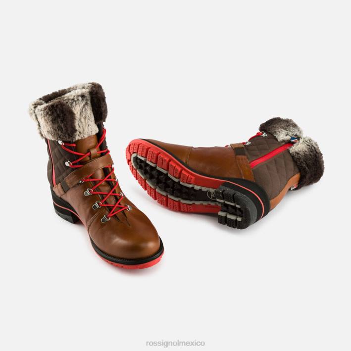 mujer Rossignol botas megeve 1907 HPXL770 calzado camello