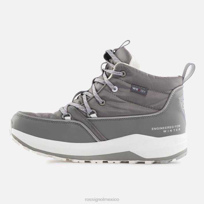 mujer Rossignol zapatos impermeables de resort HPXL851 calzado gris medio