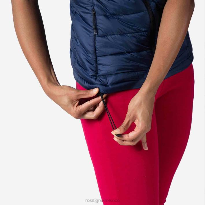 mujer Rossignol chaleco aislante 180gr HPXL846 tapas azul marino oscuro