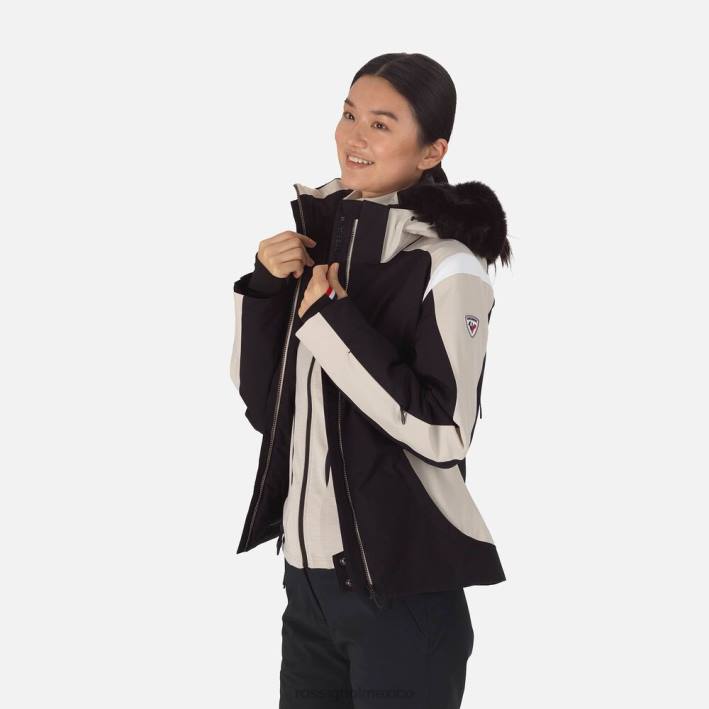 mujer Rossignol chaqueta de esquí aéreo HPXL1065 tapas negro