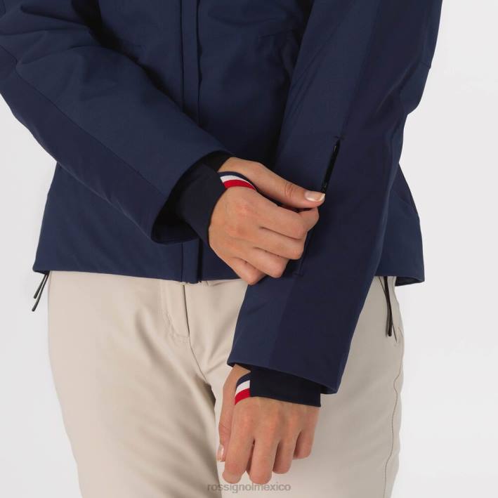 mujer Rossignol chaqueta de esquí aéreo HPXL1067 tapas azul marino oscuro