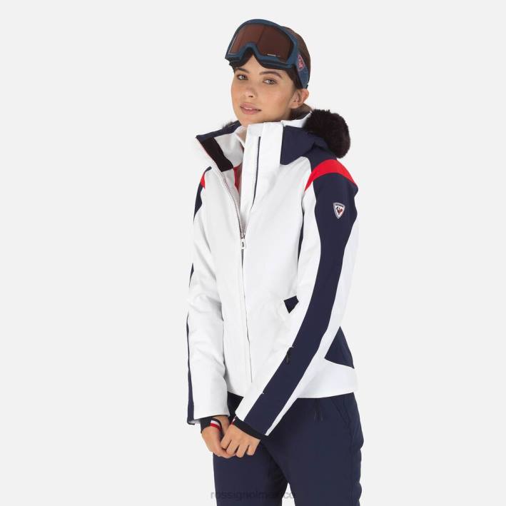 mujer Rossignol chaqueta de esquí aéreo HPXL1091 tapas blanco