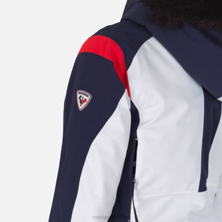 mujer Rossignol chaqueta de esquí aéreo HPXL1091 tapas blanco