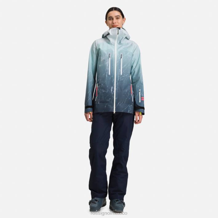 mujer Rossignol chaqueta de esquí atelier s ride free HPXL1040 tapas aguamarmol