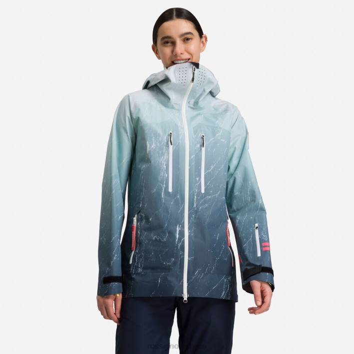 mujer Rossignol chaqueta de esquí atelier s ride free HPXL1040 tapas aguamarmol
