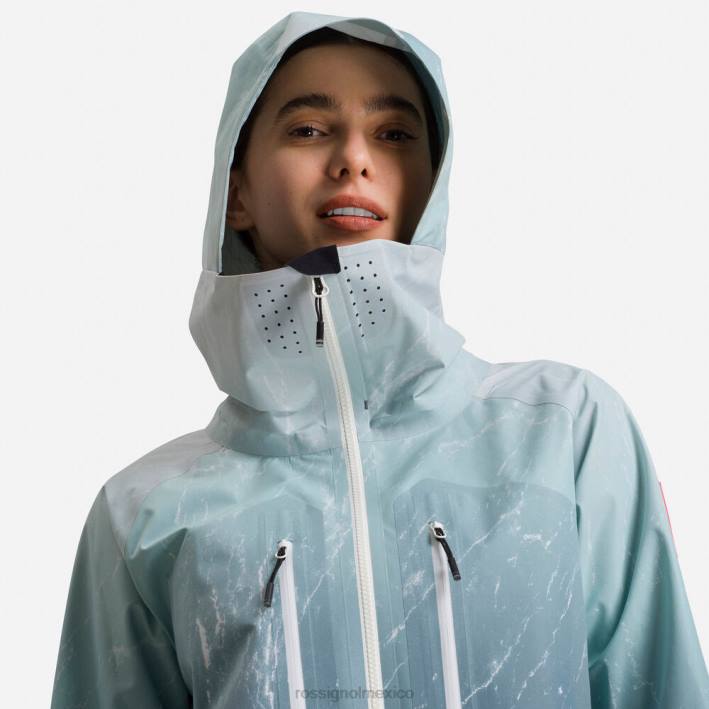 mujer Rossignol chaqueta de esquí atelier s ride free HPXL1040 tapas aguamarmol