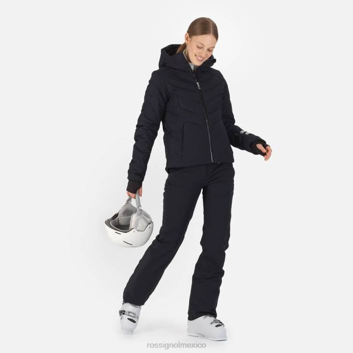 mujer Rossignol chaqueta de esquí courbe HPXL1121 tapas negro